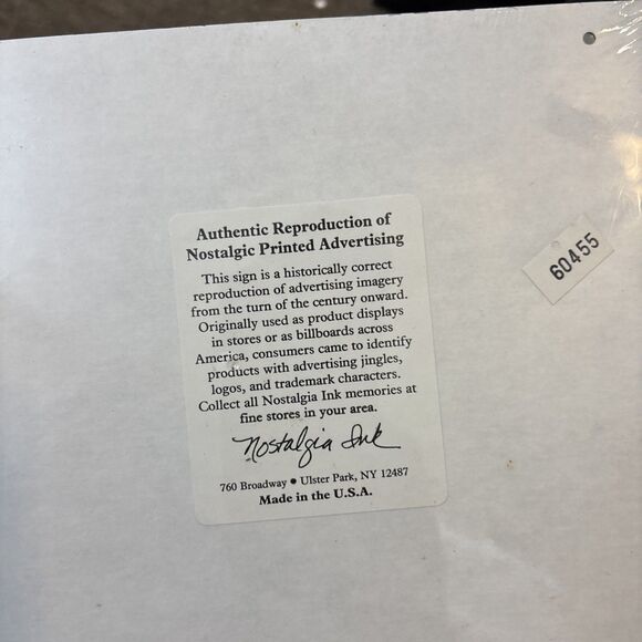 Sealed 11x7" Zu Zu's Ginger Snaps Nabisco 1991 Cardboard Ad Sign (Nostalgia Ink) - Picture 4 of 6